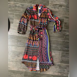 FARM for Anthropologie @farmrio XS Patchwork Dress